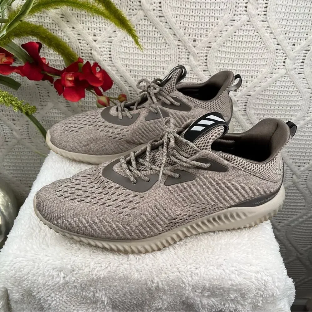 ADIDAS |  Beige 2016 AlphaBounce EM Men's Running Athletic‎ Shoes